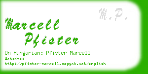 marcell pfister business card